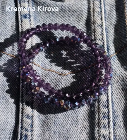 Сетове от 2 гривни от мъниста от стъкло. Бижута Луди гъби. Ръчна изработка., снимка 1