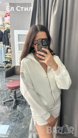 🌸📌Ватирани СК 26 евро Черно- М,Л/Бяло-С,М,Л, снимка 7 - Спортни екипи - 53446802