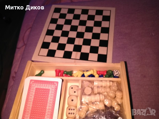 Пет игри в едно карти домино барбут не се сърди човече и шах нови, снимка 3 - Други игри - 53237462
