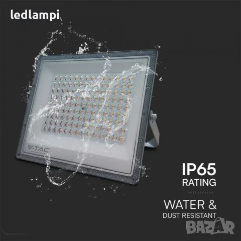 LED Прожектор 100W 3in1 Сиво Тяло, снимка 4 - Прожектори - 48039774