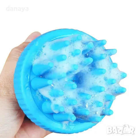 5760 Силиконова четка с диспенсър за къпане на кучета, снимка 5 - За кучета - 49242007