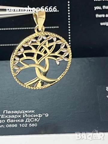 Златна висулка 14 карата , снимка 2 - Колиета, медальони, синджири - 51612285