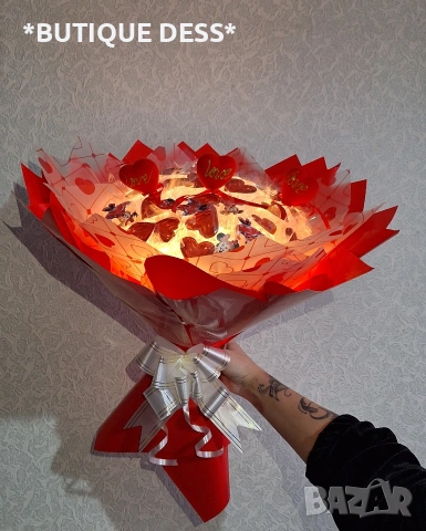 ПРОМОЦИЯ‼️💖Светещи букети" DESS", снимка 5 - Романтични подаръци - 53344741