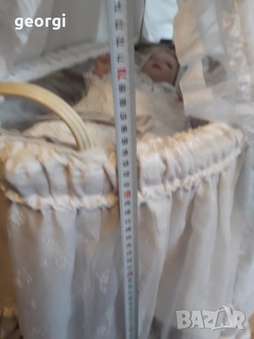 Порцеланова кукла с люлка , снимка 6 - Кукли - 34425416