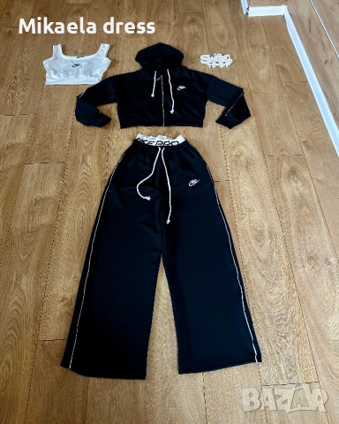Суперефектен ежедневен сет Nike 3 части. Цвят - черен. С М Л размер