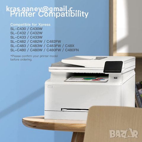 GPC ImageFlex CLT-P404C CLT-404S тонер касета, съвместима с тонер Samsung 404S, снимка 2 - Принтери, копири, скенери - 40843715