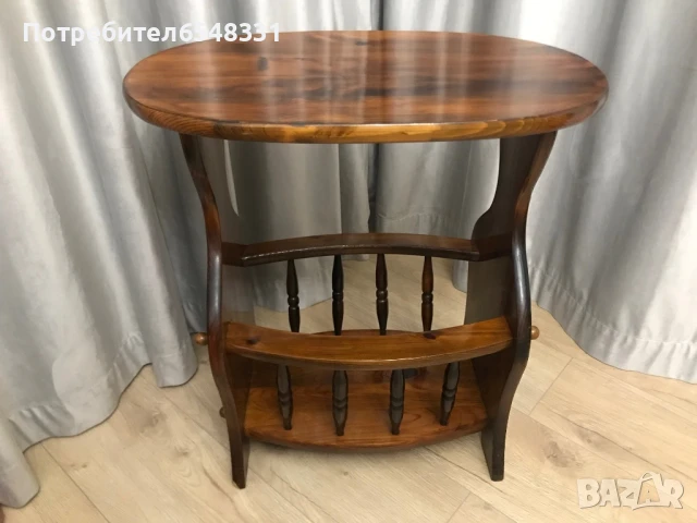 Маса от масивно дърво - махагон , снимка 4 - Антикварни и старинни предмети - 51291448