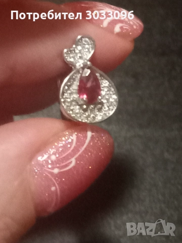 Сребърно колие с обеци, снимка 3 - Колиета, медальони, синджири - 52740724