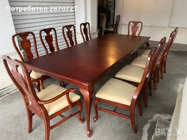 Правоъгълна трапезна маса и столове DREXEL HERITAGE, снимка 2 - Маси - 53416910
