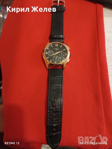 Модерен мъжки часовник YUEDU QUARTZ с кожена каишка перфектно състояние 38318, снимка 4 - Мъжки - 53481754