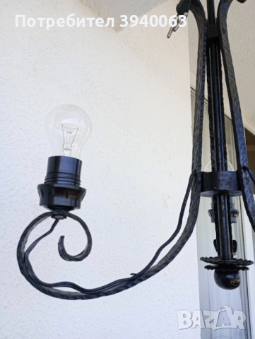 Стар полюлей от ковано желязо, снимка 6 - Антикварни и старинни предмети - 53207700