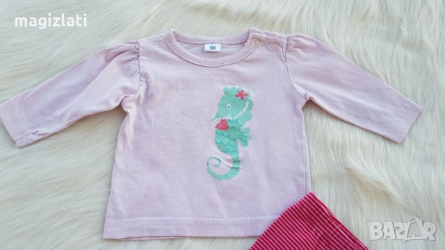 Блуза и клинче за бебе 0-3 месеца, снимка 3 - Комплекти за бебе - 34020430