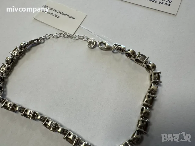 Сребърна Гривна 9.74гр, снимка 5 - Гривни - 56070575