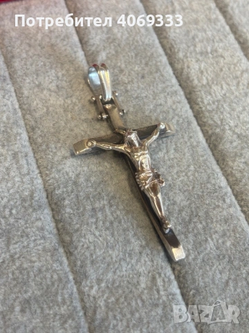 Сребърен ланец Панцер с Кръст , снимка 11 - Колиета, медальони, синджири - 53517388