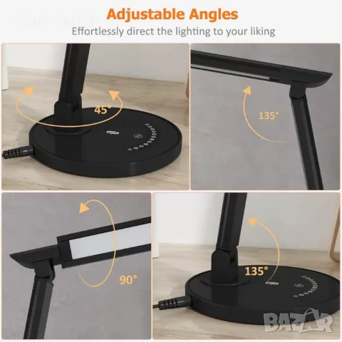 Настолна ЛЕД лампа с различни режими TaoTronics и грижа за очите, снимка 8 - Настолни лампи - 48512034