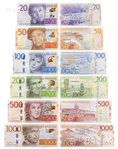 Изкупувам стари емисии шведски крони,всички номинали.