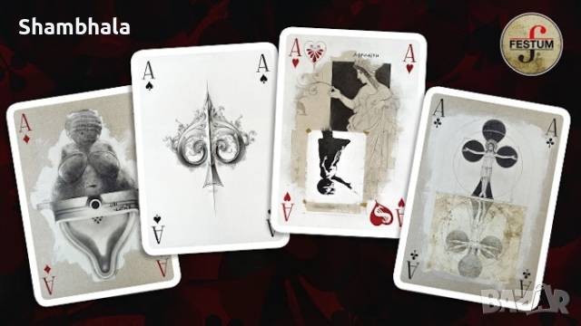 ЛУКСОЗНИ КАРТИ ЗА ИГРА FESTUM "Art is Card" от Дончо Дончев, снимка 6 - Карти за игра - 44689228