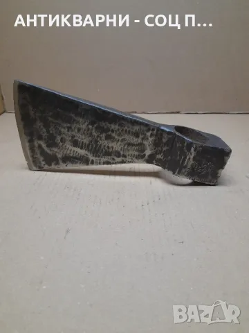 Стара Ръчно Кована Голяма Брадва  Тегло 1.900кг. Номер 4., снимка 8 - Антикварни и старинни предмети - 48286595