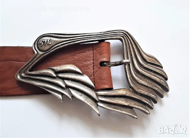 J.LINDEBERG - ШВЕДСКИ кожен колан с катарама тока естествена кожа, снимка 2 - Други ценни предмети - 49546852