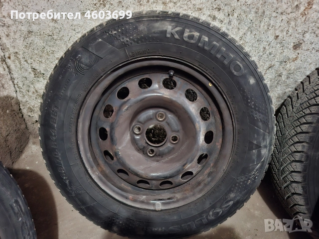 Железни джанти с гуми 14, снимка 6 - Гуми и джанти - 52621391