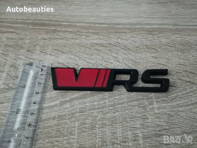Skoda VRS червено с черно емблема, снимка 3 - Аксесоари и консумативи - 52533038