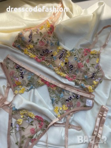 Луксозен троен сет дамско бельо , снимка 10 - Бельо - 41523007