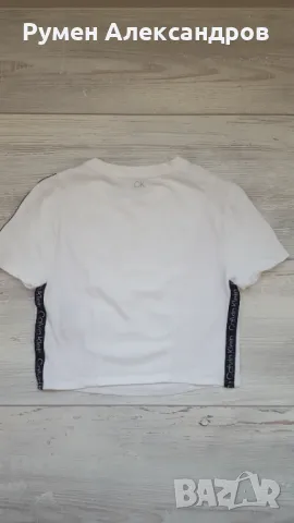Бяло бюстие тип ТОП CALVIN KLEIN за момиче с размер S/Р, снимка 8 - Корсети, бюстиета, топове - 50092518