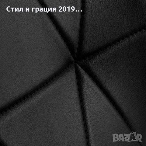 Козметичен стол - табуретка с облегалка QS-06 42/54 см - бяла/черна, снимка 7 - Педикюр и маникюр - 44262123