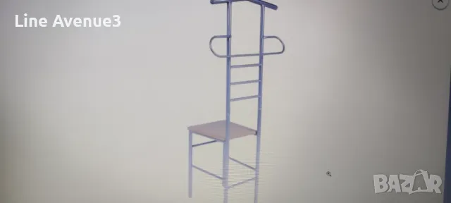 Универсални столове, за сядане и поставяне на  дрехи 2 бр, метал, снимка 4 - Столове - 48551760