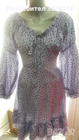 Рокля дамска сатен , снимка 2 - Рокли - 47487521