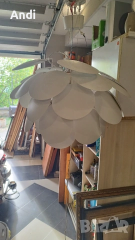 Полилей стил Marset Discocó с три крушки 80/60см, снимка 3 - Полилеи - 53355102