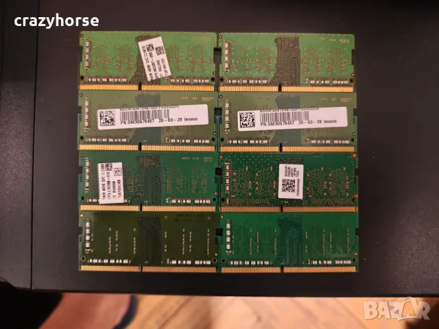 SODIMM RAM 4GB DDR4 2400 - 3200Mhz (Samsung, Micron, Kingston), снимка 2 - RAM памет - 56215203