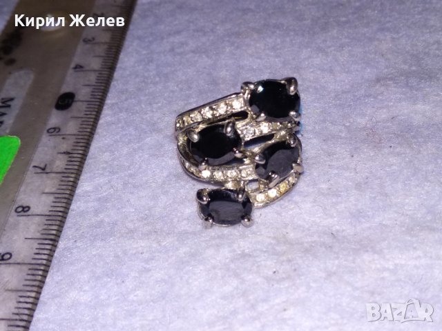 ПОСРЕБРЕН СКЪПОЦЕНЕН с ИСКРЯЩИ ЮВЕЛИРНО ФАСЕТИРАНИ ЦИРКОНИ и МАРКАЗИТИ АЖУРЕН АРТ ПРЪСТЕН 38649, снимка 5 - Пръстени - 41682676