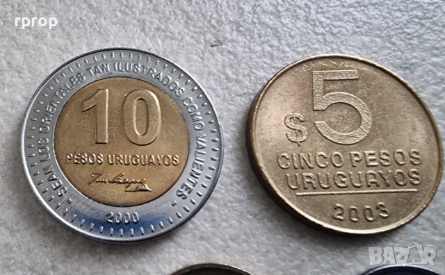 Монети. Уругвай . Уругвайско песо. 6 бр., снимка 2 - Нумизматика и бонистика - 42457729