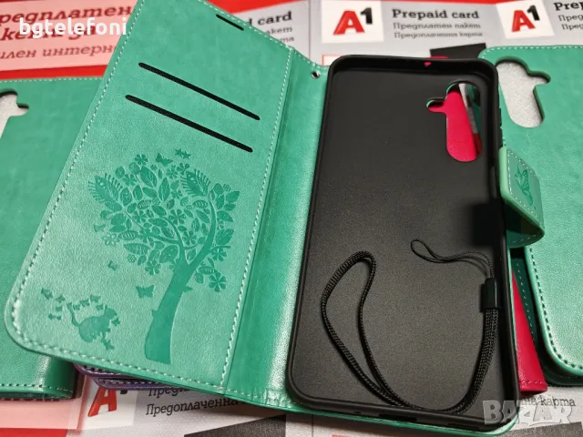Samsung Galaxy A16 5G луксозен цветен тефтер, снимка 7 - Калъфи, кейсове - 47960744