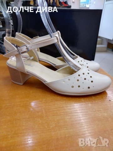 НАМАЛЕНИЕ-Дамски обувки/сандали/ естествена кожа м. 224, снимка 1 - Дамски обувки на ток - 40748567