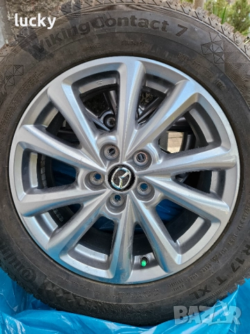 Гуми Continental Viking Contact 7 и джанти 17 5х114.3 Mazda, снимка 5 - Гуми и джанти - 52419948