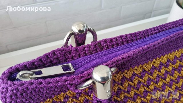 Ръчно плетена дамска чанта, снимка 6 - Чанти - 40518998