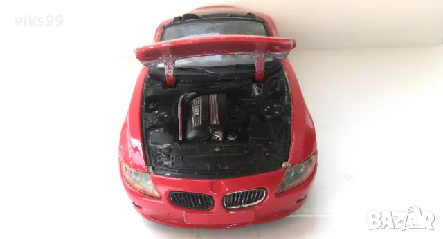 Метална количка Bburago BMW Z4 - Мащаб 1:24, снимка 7 - Колекции - 49011191