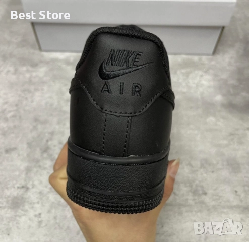 Nike Air Force 1 Черни Дамски Маратонки 36-40 Номер, снимка 7 - Маратонки - 52735891