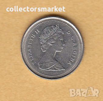 10 цента 1986, Канада, снимка 2 - Нумизматика и бонистика - 38717614