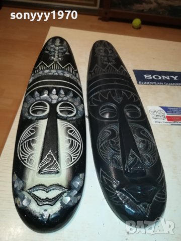 МАСКИ 2БРОЯ 48СМ-ВНОС ГЕРМАНИЯ 0708231913, снимка 10 - Антикварни и старинни предмети - 41786312