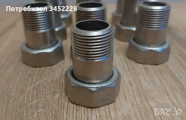 холендри нови за водомери 3/4 бронзови никелирани един брой 4 лева , снимка 4 - ВИК - 52484591