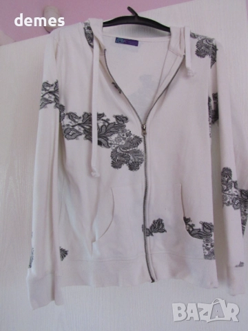 Бял дамски суичър с принт ARIZONA, размер 10/12 М, снимка 2 - Суичъри - 51696203