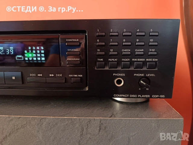 CD плейър Sony CDP-195. , снимка 4 - Ресийвъри, усилватели, смесителни пултове - 53141612
