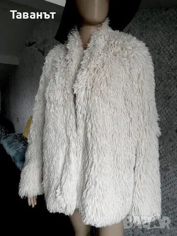 Рошаво палто Flat Top /ново/, снимка 2 - Палта, манта - 48579711