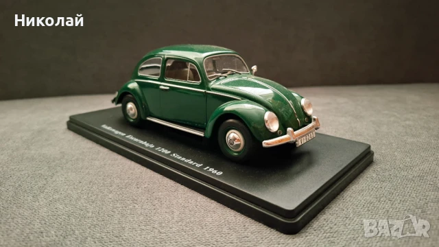 1960 Volkswagen Beetle/Escarabajo 1200 1:24 Hachette/Salvat Diecast Колекционерски модел количка, снимка 2 - Колекции - 46442674