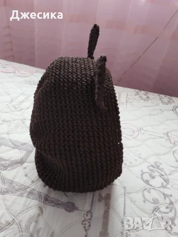 Плетено котешко легло на една кука, снимка 3 - За котки - 48687132