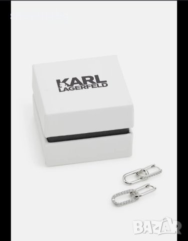 Дамски обеци Karl Lagerfeld нямалени, снимка 1