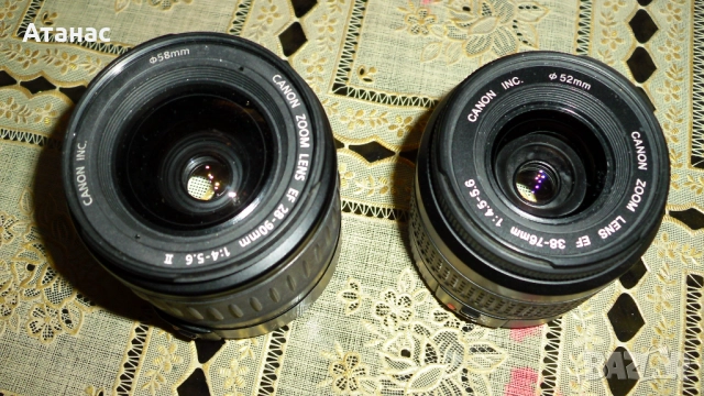 Обективи CANON EF 28-90 II mm 1:4.-5.6 II и CANON EF 38-76mm 1:4-5.6, снимка 4 - Обективи и филтри - 51504045